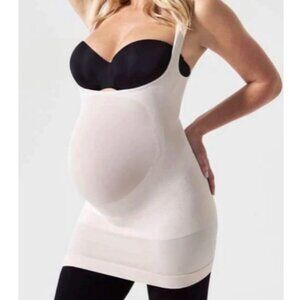 Blanqi Everyday Belly Support Tank Top Under Bust Size Small White Maternity